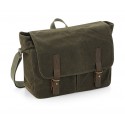 TORBA NA RAMIĘ NA LAPTOPA MILITARNA VINTAGE MESSENGER HERITAGE WAXED CANVAS OLIWKOWA