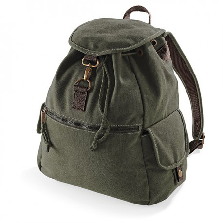 PLECAK PŁÓCIENNY VINTAGE CANVAS MILITARY GREEN