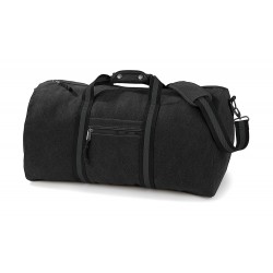 PŁÓCIENNA TORBA PODRÓŻNA VINTAGE  45L CZARNA