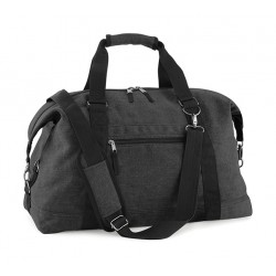 PŁÓCIENNA TORBA PODRÓŻNA NA RAMIĘ VINTAGE CANVAS 30L CZARNA