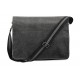 TORBA NA RAMIĘ VINTAGE CANVAS QUADRA QD610 CZARNA
