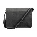 TORBA NA RAMIĘ VINTAGE CANVAS QUADRA QD610 CZARNA