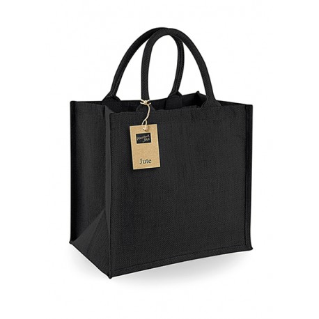 TORBA Z JUTY MIDI WESTFORD MILL W413 30x30x19 CZARNA