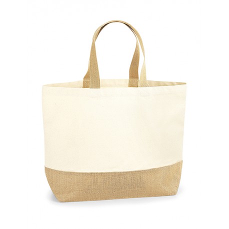TORBA Z JUTY ZAKUPOWA XL BAWEŁNA WESTFORD MILL W452 38x44x18 NATURAL