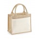 TORBA Z JUTY MINI Z BAWEŁNIANĄ KIESZENIĄ WESTFORD MILL W425 26x22x14 NATURAL