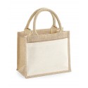 TORBA Z JUTY MINI Z BAWEŁNIANĄ KIESZENIĄ WESTFORD MILL W425 26x22x14 NATURAL