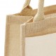 TORBA Z JUTY MINI Z BAWEŁNIANĄ KIESZENIĄ WESTFORD MILL W425 26x22x14 NATURAL